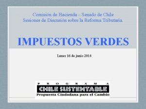 Comisin de Hacienda Senado de Chile Sesiones de