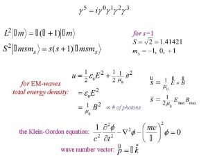 Formula of energy density