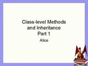 Classlevel Methods and Inheritance Part 1 Alice Animated