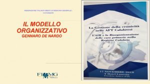 FEDERAZIONE ITALIANA MEDICI DI MEDICINA GENERALE CATANZARO IL