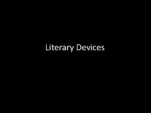 Allegory literary devices
