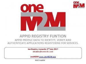 Appid registry