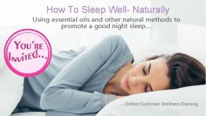 How To Sleep Well Naturally Using essential oils