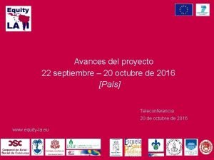 Avances del proyecto 22 septiembre 20 octubre de