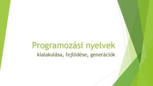 Objektum orientált programozás