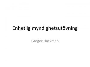 Gregor hackman