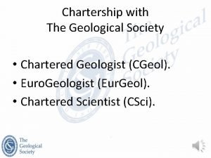 How to become a chartered geologist
