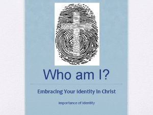 Embracing your identity