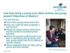 How does being a young carer affect children