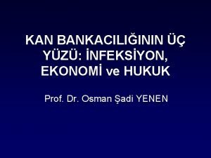 KAN BANKACILIININ YZ NFEKSYON EKONOM ve HUKUK Prof