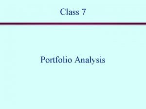 Portfolio class 7