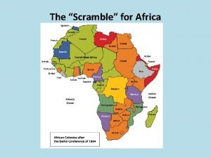 Scramble for africa map