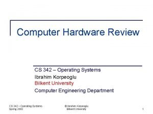 Computer hardware review in operating system