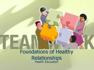 Foundations of Healthy Relationships Health Education Bell Ringer