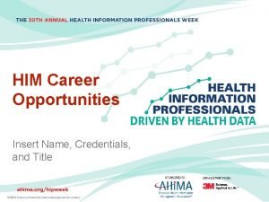 Ahima career map