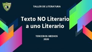 No literario No literario