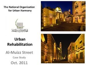 National organization for urban harmony