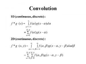 Commutative property of convolution