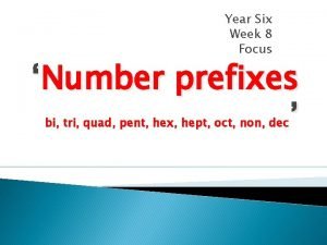 Bi tri quad prefixes
