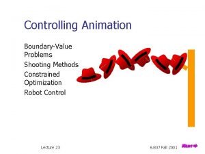 Methods of controlling animation