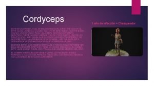 Cordyceps ESTE ES UN VIRUS EL CUAL SE