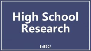 High School Research How Many HISD HSs Are