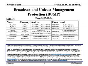 November 2005 doc IEEE 802 11 050894 r