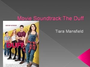 The duff soundtrack