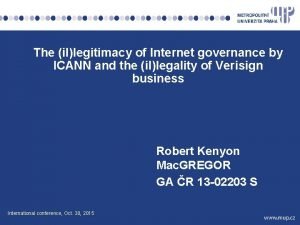 The illegitimacy of Internet governance by ICANN and