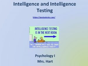 Intelligence and Intelligence Testing https geniustests com Psychology