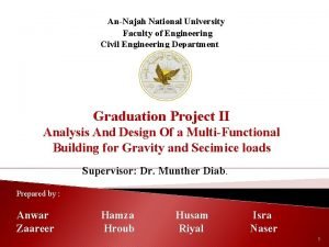 AnNajah National University Faculty of Engineering Civil Engineering AnNajah National University Faculty of Engineering Civil Engineering