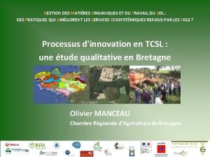 GESTION DES MATIRES ORGANIQUES ET DU TRAVAIL DU