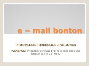 Mail bonton