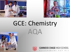 GCE Chemistry AQA Alevel Chemistry attempts to answer