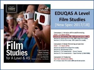 EDUQAS A Level Film Studies New Spec 201718