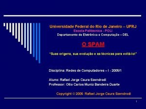 Universidade Federal do Rio de Janeiro UFRJ Escola