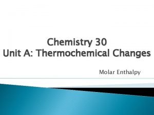 Molar enthalpy units