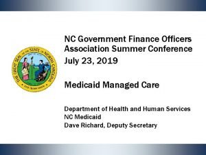 NC Government Finance Officers Association Summer Conference July