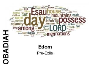 Edom meaning