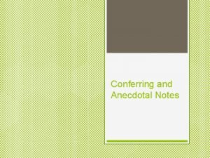 Conferring notes