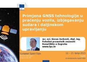 Primjena GNSS tehnologije u praenju vozila izbjegavanju sudara