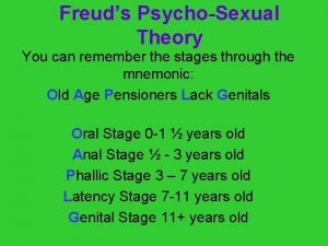 Psychosexual stages