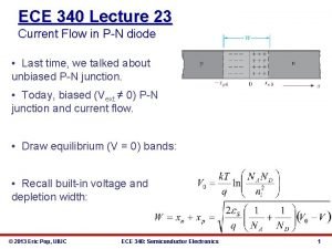 Qualitative description of current flow at a junction