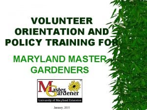 Virginia master gardener volunteer management system