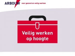 Veilig werken