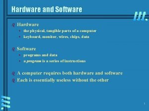 Represent physical and tangible components of the computer