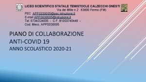 Liceo scientifico temistocle calzecchi onesti