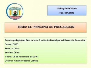 Yerling Paola Vilorio 205 1997 00907 TEMA EL