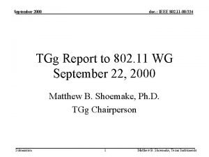 September 2000 doc IEEE 802 11 00334 TGg