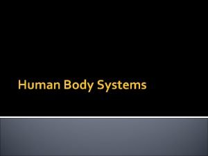 Human Body Systems Biological Organization Every cell in